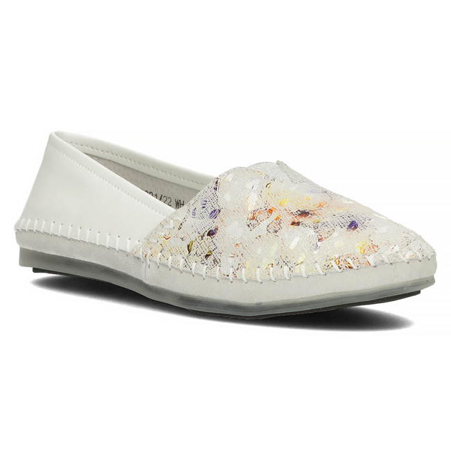 Leather shoes Filippo DP031/22 WH YL white