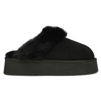 Fur slippers ZH-206 black
