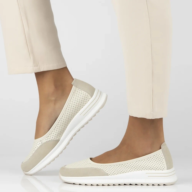 Leather shoes Filippo DP6134/25 BE beige