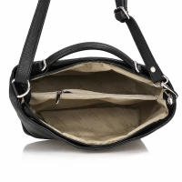 Black leather handbag Toscanio 211