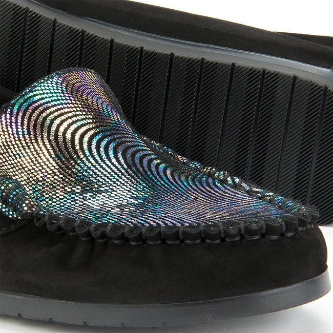 Moccasins LEMAR 10006 nubuck black + oil black