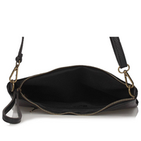 Handbag Toscanio Suede Messenger Bag Braided C87 black