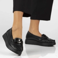 Leather loafers Filippo DP6827/25 BK black