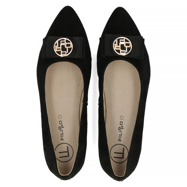 Leather shoes Filippo DP3683/22 BK black