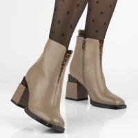 Leather ankle boots Filippo DBT7353/25 BE beige