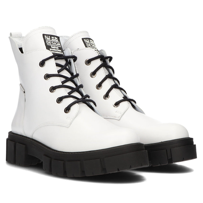 Leather boots Filippo 572s White