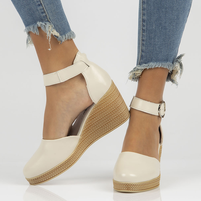 Leather sandals Filippo DP3519/22 BE beige