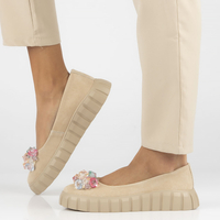 Leather shoes Filippo DP4682/23 BE beige