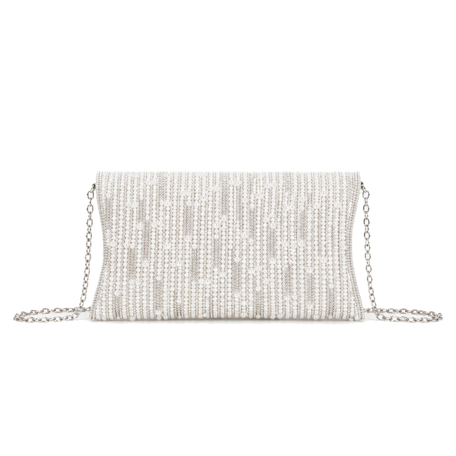 Silver handbag Shiny