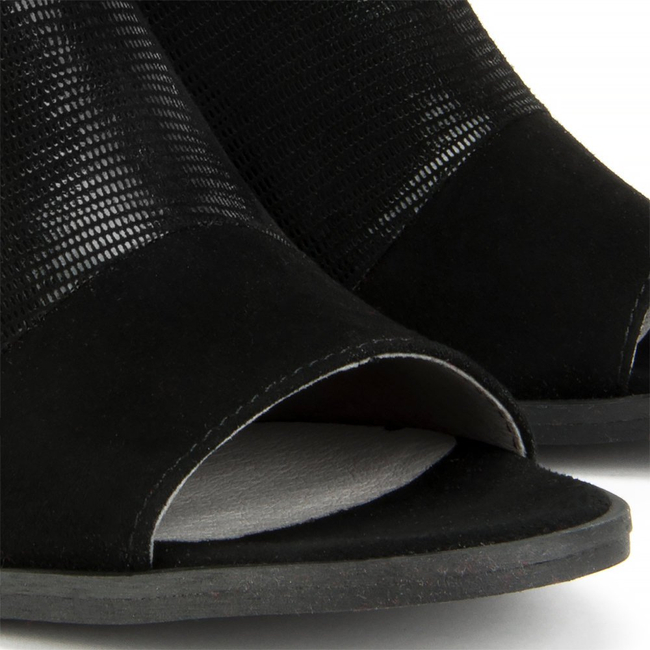 Sandals Nessi 80706 Black Lizaro + Black