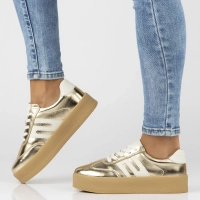 Leather sneakers Filippo DP6994/25 GO gold