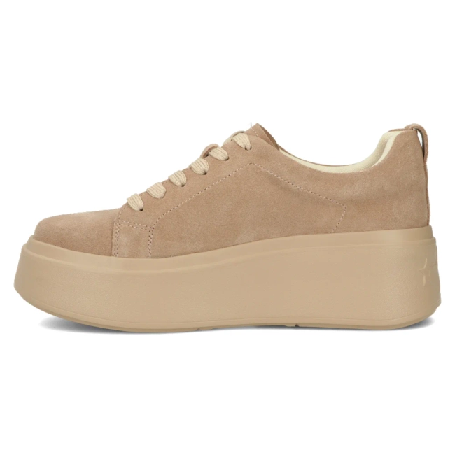 Leather sneakers Filippo DP6246/24 BE beige
