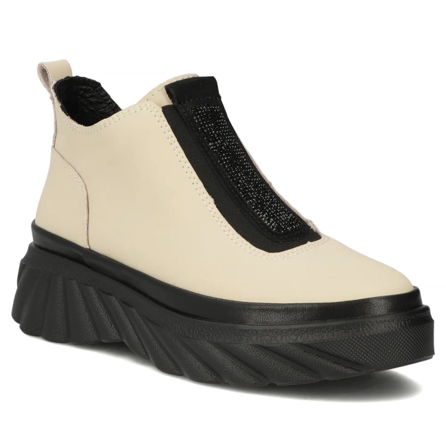 Leather ankle boots Filippo DBT7426/25 BE beige