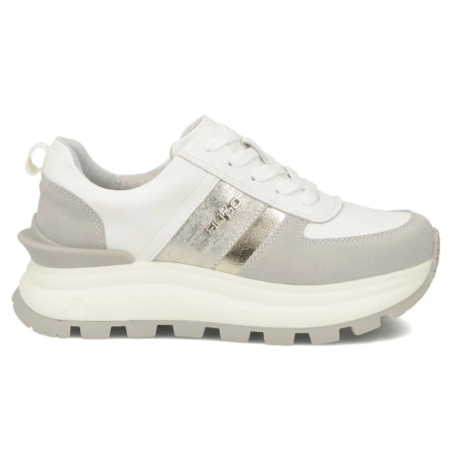 Leather sneakers Filippo DP7563/26 WH white
