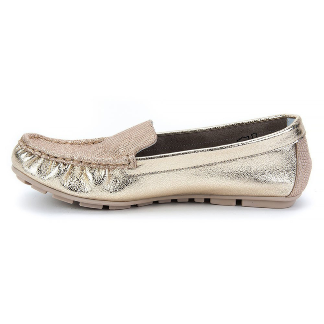Loafers Lemar 10058 Krysztalki Zloto + Roma Zloto