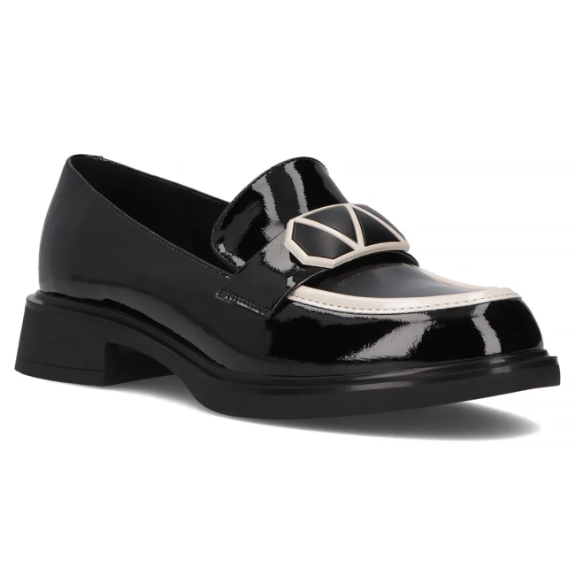 Leather lords Filippo DP6928/25 BK WH black