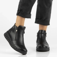 Leather ankle boots  DBT6345/24 BK black