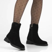 Leather ankle boots Filippo DBT7180/25 BK black