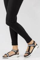 Leather sandals Filippo DS2169/21 BK black