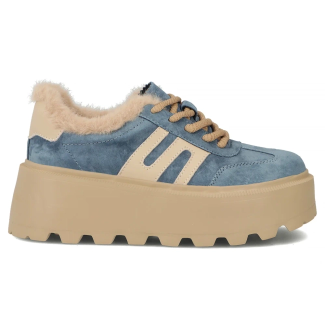 Leather sneakers Filippo DP7110/25 BL blue