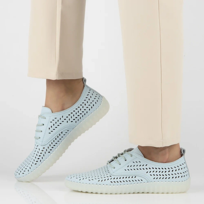 Leather shoes Filippo DP6064/24 BL blue