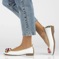 Leather ballerinas Filippo DP6159/24 WH white