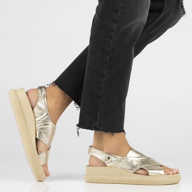 Leather sandals Filippo 40339 gold