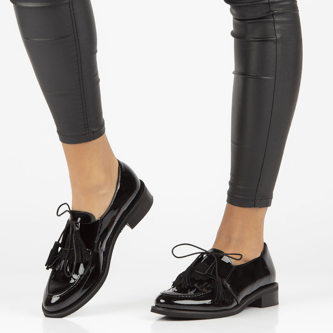 Leather shoes Sagan 4676 black