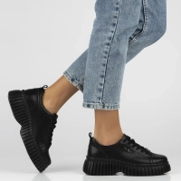 Skórzane sneakersy Filippo DP6779/25 BK czarne