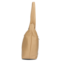 Handbag Toscanio Shopper Leather C60 beige