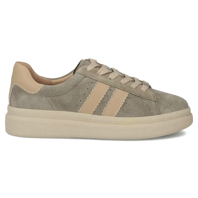 Skórzane sneakersy Filippo DP7499/26 KH szare