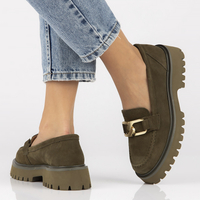 Leather shoes Filippo DP4916/23 KH khaki