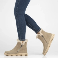 Leather ankle boots DBT6362/24 BE beige