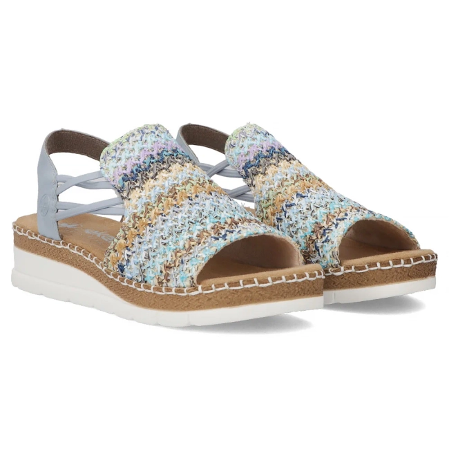 Sandals Rieker V1241-90 blue