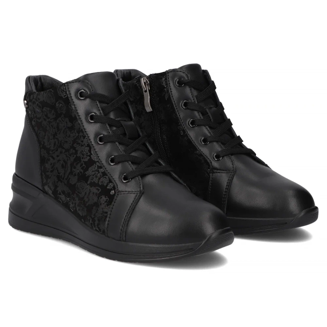 Leather ankle boots Filippo DBT7280/25 BK black