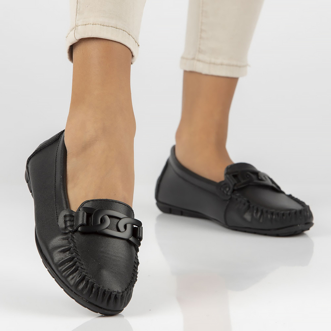 Leather loafers Filippo DP4547/23 BK black