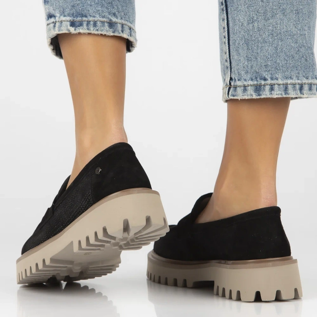 Leather shoes Filippo DP6796/25 BK black