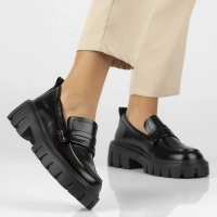 Leather shoes Filippo DP6440/24 BK black