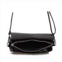 Handbag Toscanio Leather Messenger Bag A179 black