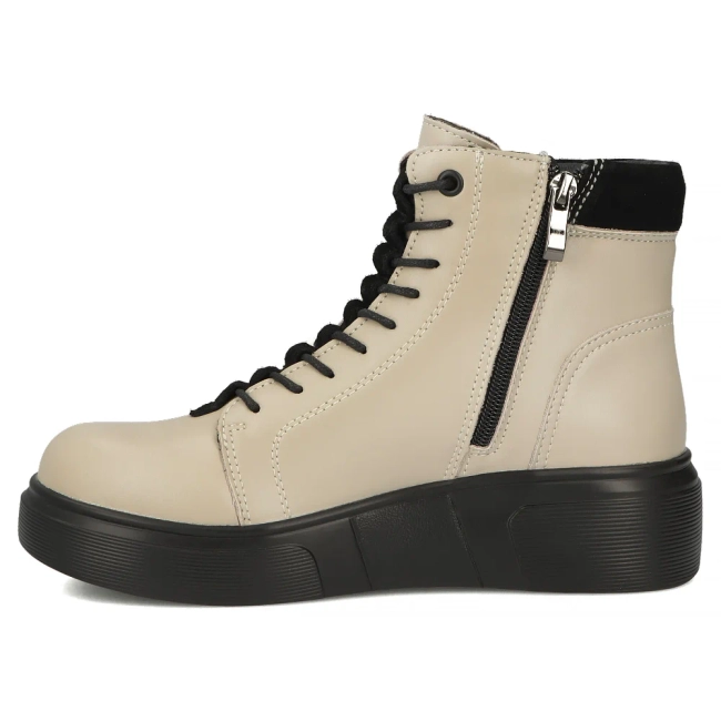 Leather ankle boots Filippo DBT7128/25 BE beige