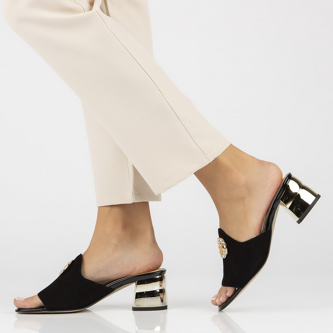 Leather flip-flops Filippo 294 black