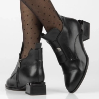 Botki na obcasie Filippo DBT6624/24 BK czarne