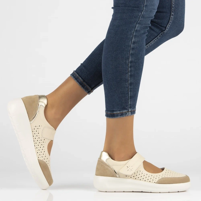 Leather shoes Filippo DP6036/24 BE beige