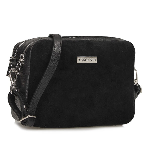 Handbag Toscanio Suede Messenger Bag C265 black