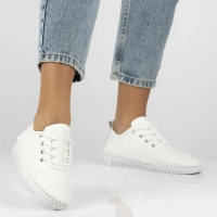 Leather shoes Filippo DP7030/25 WH white