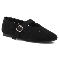 Skórzane baleriny Filippo DP7875/26 BK czarne