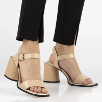 Leather sandals Filippo DS4445/23 BE beige