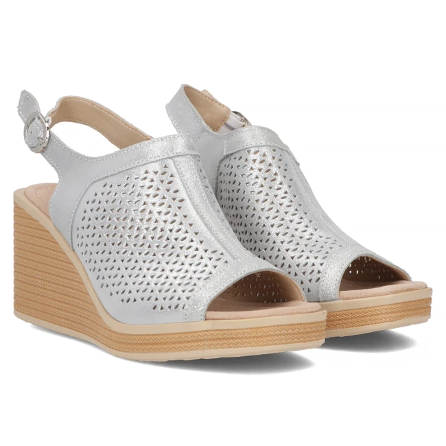 Leather sandals Filippo DS6053/24 SI silver