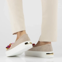 Leather shoes Filippo DP6024/24 BE beige