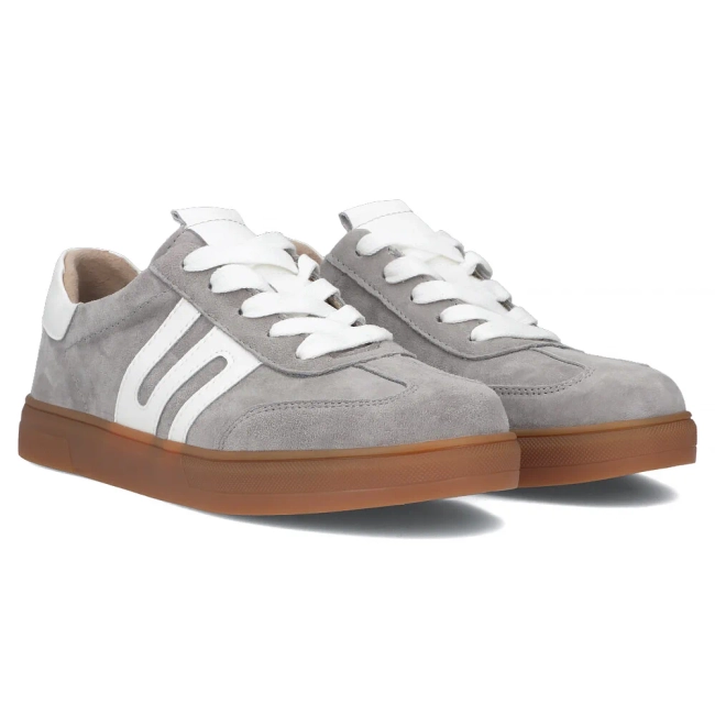 Skórzane sneakersy Filippo DP6742/25 GR szare